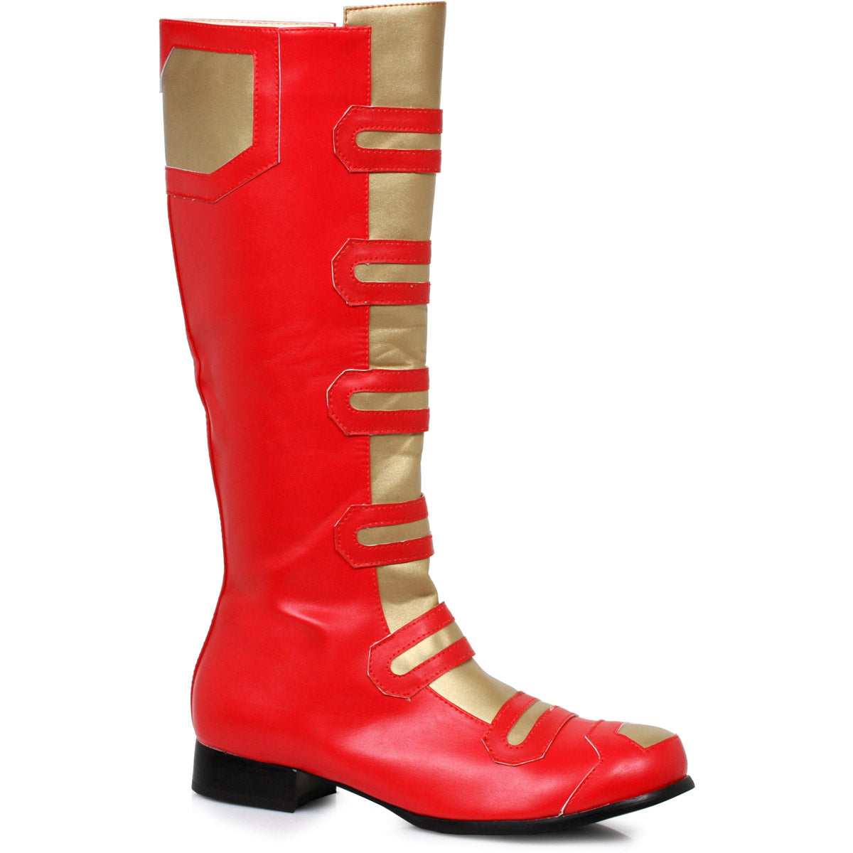 Red/gold 1"heel Knee High Boots Shoes Ellie Halloween Ellie  121/POWER