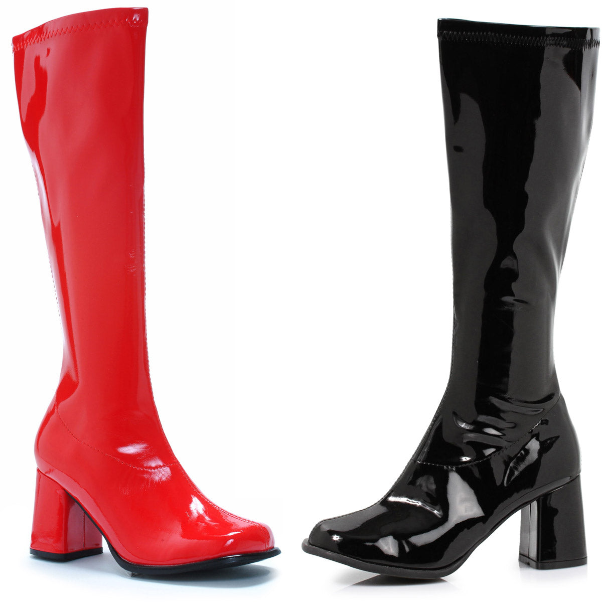 Black/red 3" Knee High Boot Shoes Boots Ellie Halloween Sexy Ellie  300/HARLEY/BLKR