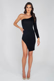 Single Shoulder Split Bodycon Dress Roma  3950