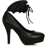 4" Heel Pump With Bat Wing Detail Ellie  414/WINGS