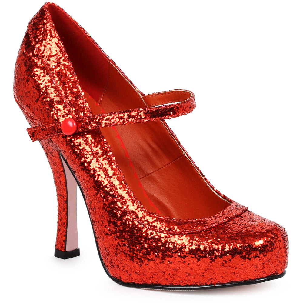 4" Glitter Mary Jane With 1Concealed Platform. Ellie  423-CANDY