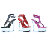 Platform Stiletto T-Strap Sandals Ellie  609/GENEVA