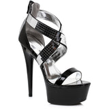 6 Metallic Stiletto Heel Platform Sandal Ellie  609/RONI