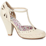 4 T-Strap Shoe With Detail Ellie  BP403/BIRDIE/NUDE