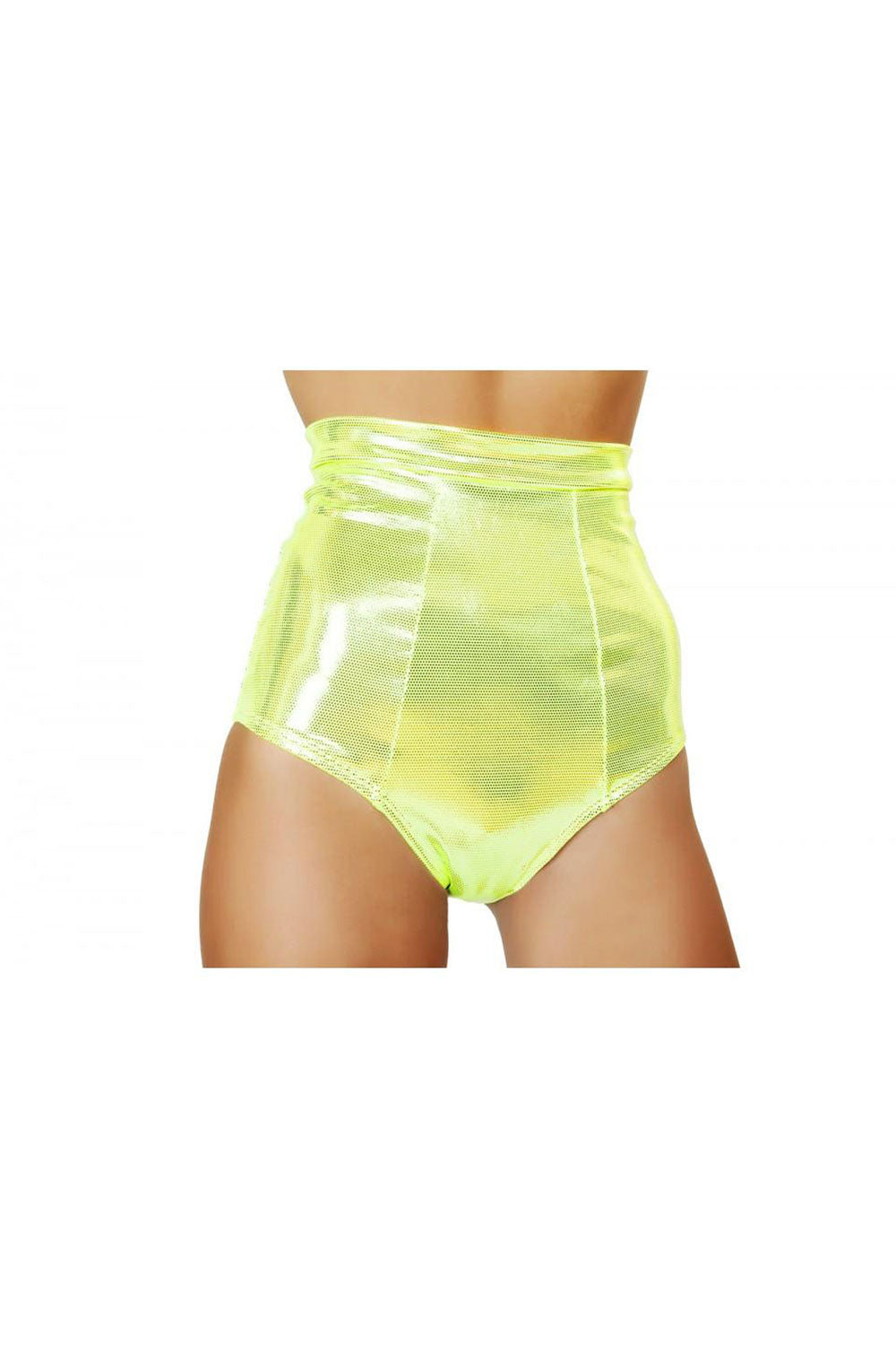 High-Waist Banded Retro Booty Shorts Sequins Design EDM Rave Party Roma  SH3124