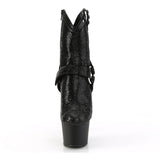 7" Heel, 2 3/4" Pf Rs Embellished Ankle Boot, Side Zip Pleaser Pleaser ADORE/1029RS