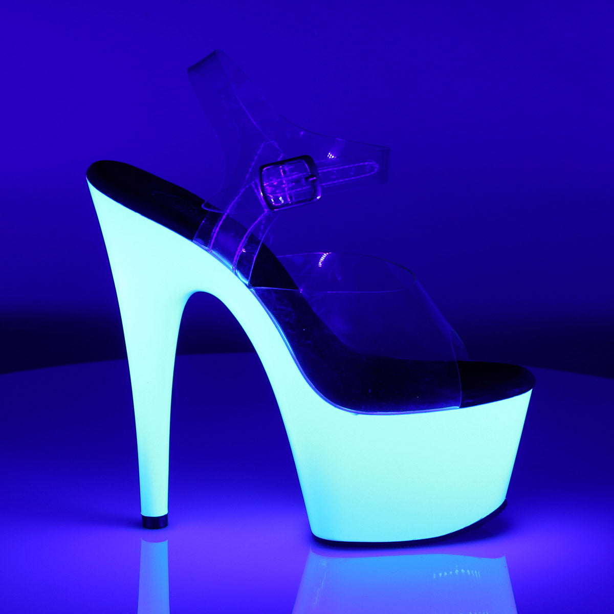 Sexy Neon Platform Stiletto Ankle Strap Sandal High Heels Shoes Pleaser Pleaser ADORE/708UV