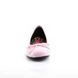 Ballet Flat W/ Bow Accent B. Pink Pat Pleaser Pink Label ANNA/01