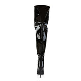 5" Stretch Thigh High Boot, Back Zip Pleaser Pleaser COURTLY/3012