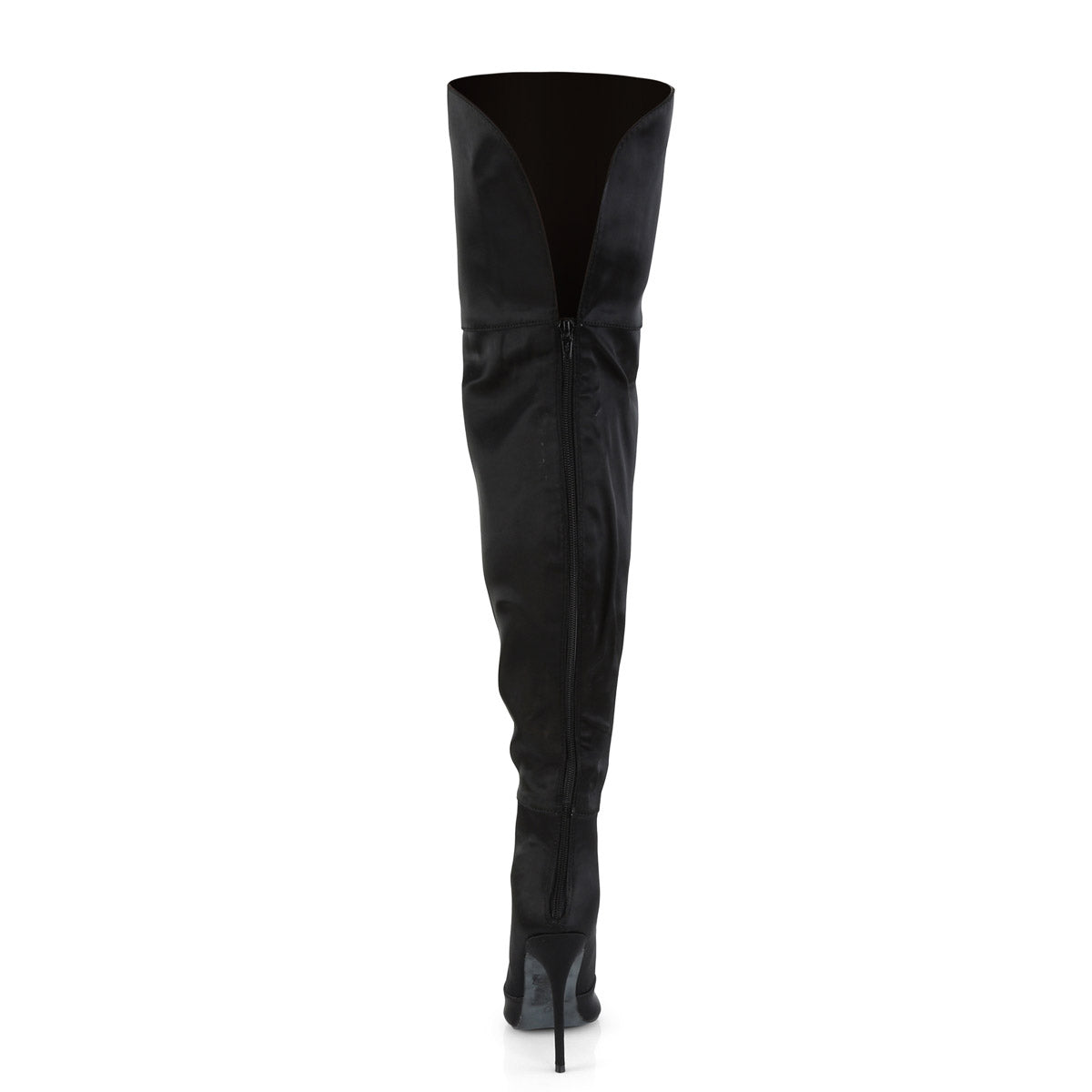 5" Stretch Thigh High Boot, Back Zip Pleaser  COURTLY/3012