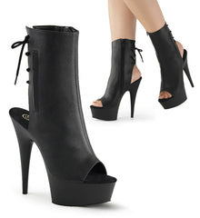 Hot Peep Toe Lace Back Platform Stiletto Ankle Boot High Heels Shoes Pleaser Pleaser DELIGHT/1018