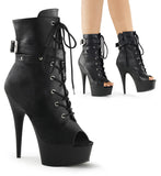 Sexy Lace Up Buckle Ankle Booties Platform Stiletto High Heels Shoes Pleaser Pleaser DELIGHT/1033