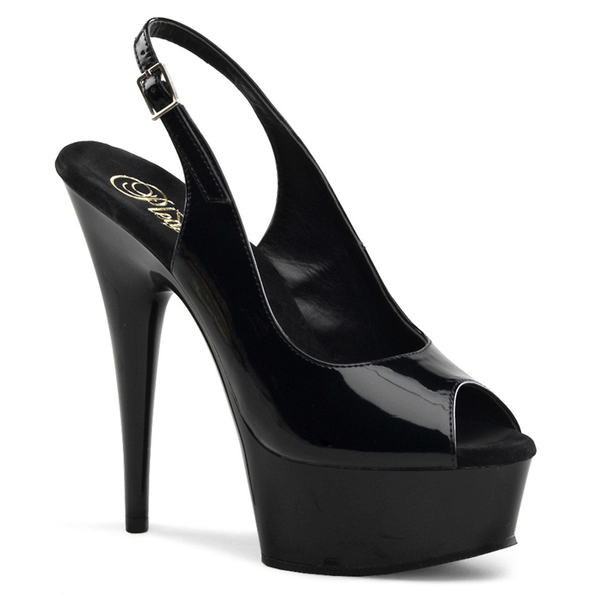 Sexy Slingback Platform Stiletto Peep Toe Sandals High Heels Shoes Pleaser Pleaser DELIGHT/654
