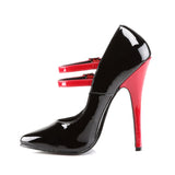 Sexy Two Tone Double Strap Mary Jane Stiletto Pumps High Heels Shoes Pleaser Devious DOMINA/442