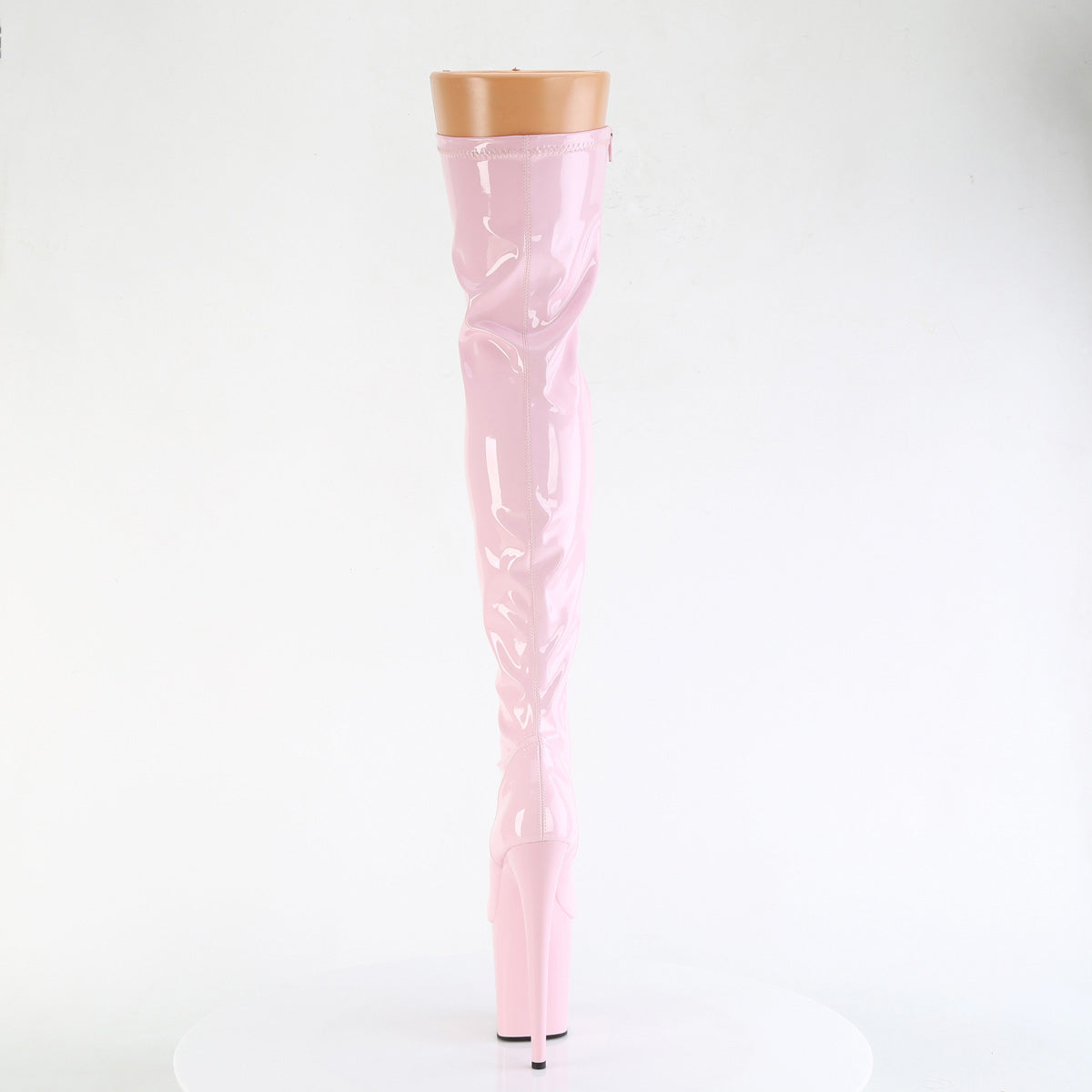 8" Heel, 4" Pf Stretch Thigh Boot, Side Zip Pleaser Pleaser FLAMINGO/3000