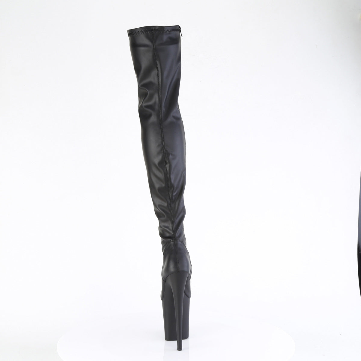 8" Heel, 4" Pf Stretch Thigh Boot, Side Zip Pleaser Pleaser FLAMINGO/3000