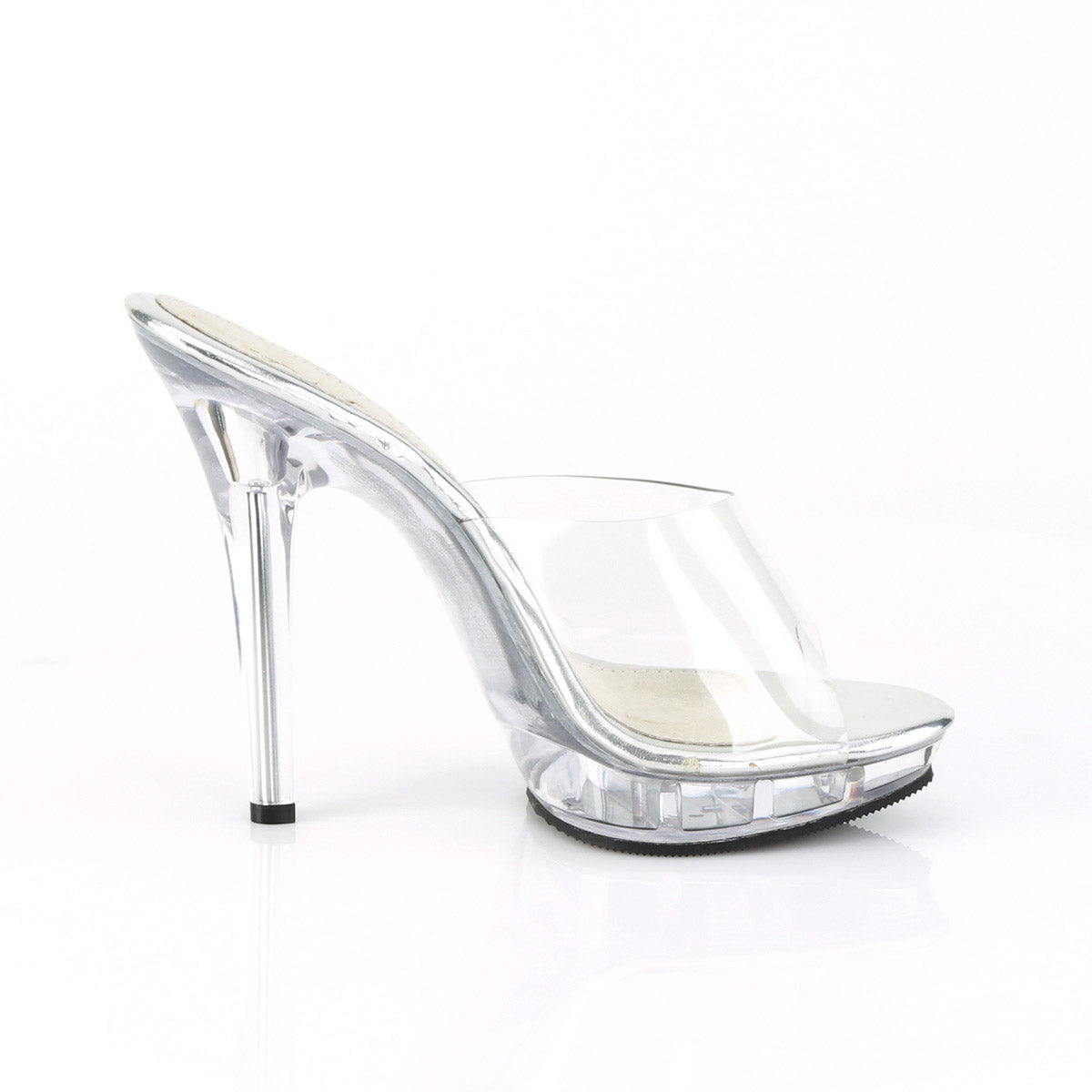 Elegant Open Toe Platform Stiletto Sexy Slide Mules High Heels Shoes Pleaser Fabulicious LIP/101