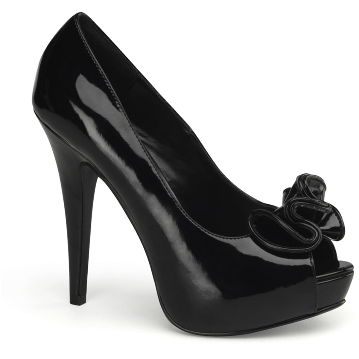 Sexy Ruffled Peep Toe Platform Stiletto Pumps High Heels Shoes Pleaser Pin Up Couture LOLITA/10