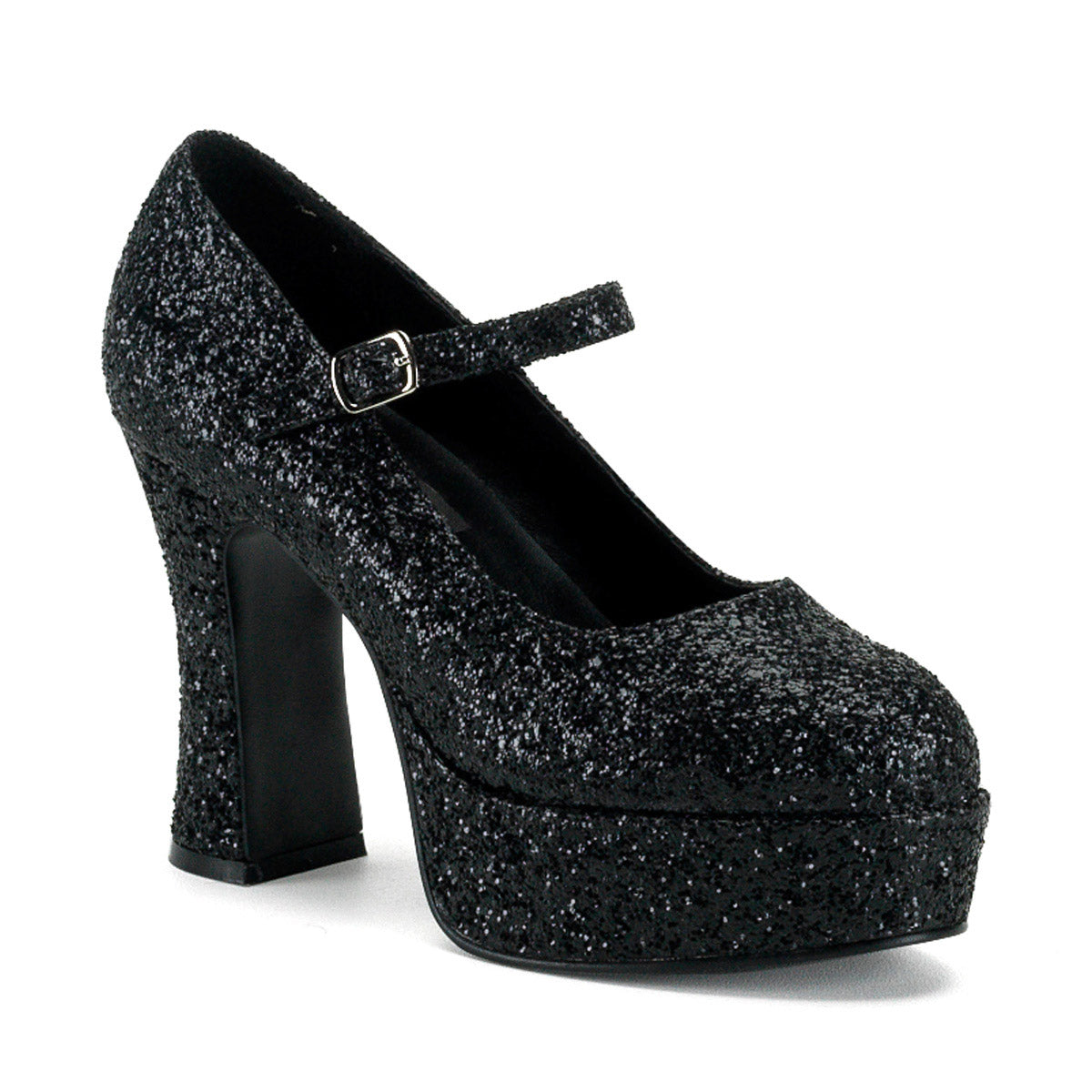 Sexy All Over Glitter Platform Mary Jane Chunky High Heels Shoes Pleaser Funtasma MARYJANE/50G