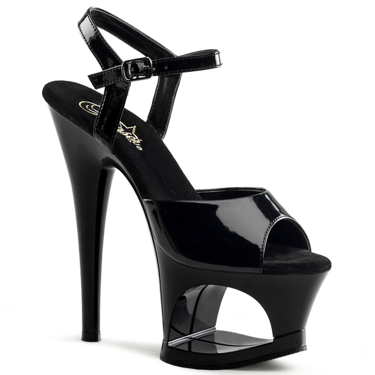 Sexy Cutout Platform Ankle Strap Stiletto Sandals High Heels Shoes Pleaser Pleaser MOON/709