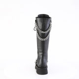 2 1/2" Tiered Pf Lace-Up Knee High Boots, Inside Zip Pleaser Demonia RENEGADE/215