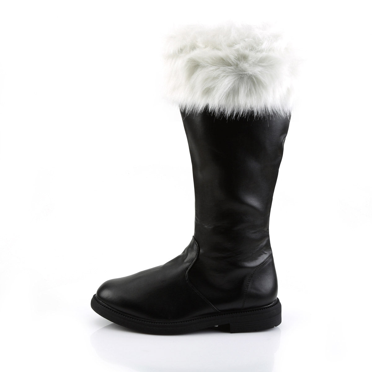 Merry Christmas Mid Calf Fur Trim Cuff Tall Santa Heels Shoes Pleaser Funtasma SANTA/108