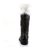 Merry Christmas Mid Calf Fur Trim Cuff Tall Santa Heels Shoes Pleaser Funtasma SANTA/108