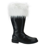 Merry Christmas Mid Calf Fur Trim Cuff Tall Santa Heels Shoes Pleaser Funtasma SANTA/108