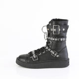 1 1/2"Pf Round Toe Lace Up Front Calf High Creeper Sneaker Pleaser Demonia SNEEKER/320