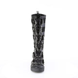 1 1/2"Pf Round Toe Lace Up Front Knee High Creeper Sneaker Pleaser Demonia SNEEKER/405