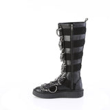 1 1/2"Pf Round Toe Lace Up Front Knee High Creeper Sneaker Pleaser Demonia SNEEKER/405