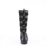 1 1/2"Pf Round Toe Lace Up Front Knee High Creeper Sneaker Pleaser Demonia SNEEKER/405