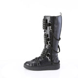 1 1/2"Pf Round Toe Lace-Up Front Knee High Creeper Sneaker Pleaser Demonia SNEEKER/410