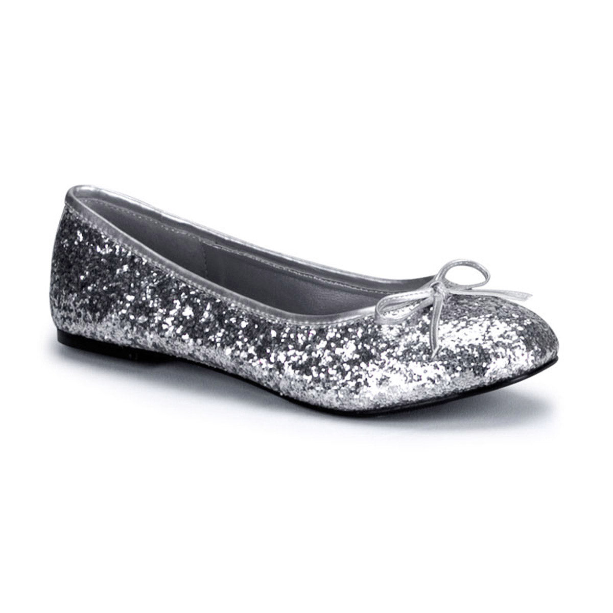 Classic Bow Accent Mary Jane Glitter Slip On Ballet Flats Shoes Pleaser Funtasma STAR/16G