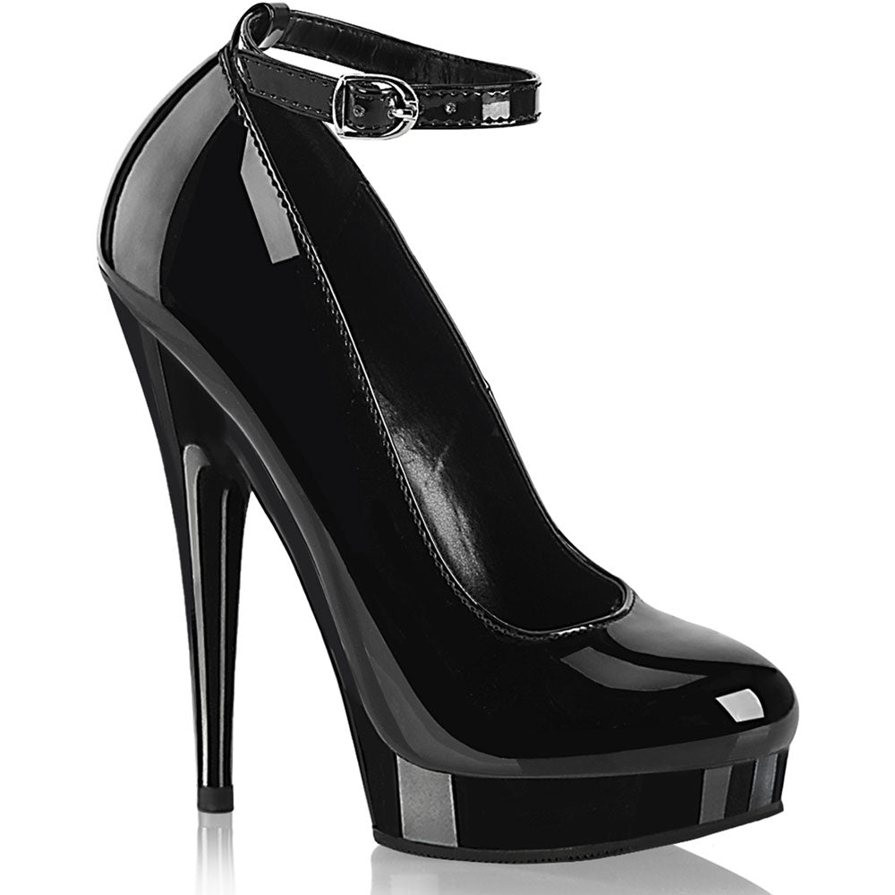 6" Heel, 1" Pf Ankle Strap Pump Pleaser Fabulicious SULTRY/686