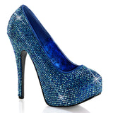 Sexy Hidden Platform Rhinestone Stiletto Pumps High Heels Shoes Pleaser Bordello TEEZE/06R