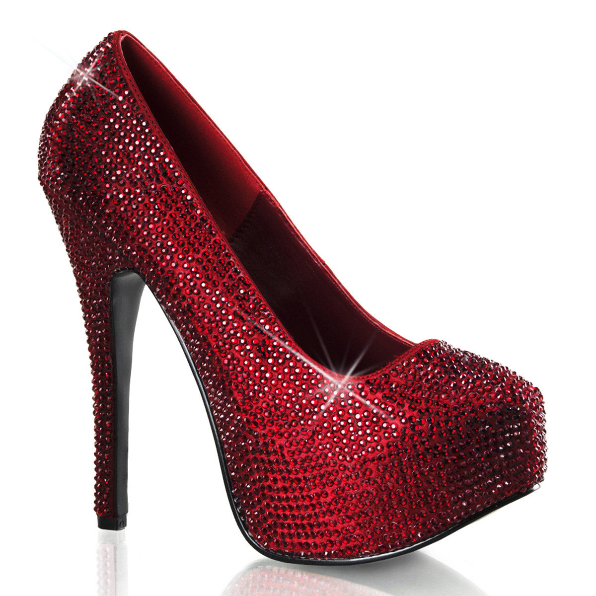 Sexy Hidden Platform Rhinestone Stiletto Pumps High Heels Shoes Pleaser Bordello TEEZE/06R