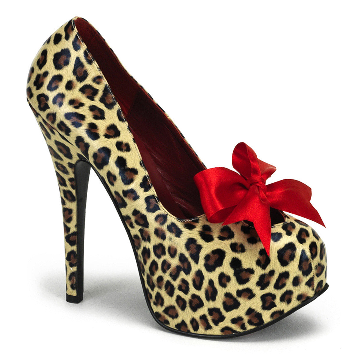 Sexy Ribbon Bow Front Hidden Platform Stiletto Pump High Heels Shoes Pleaser Bordello TEEZE/12