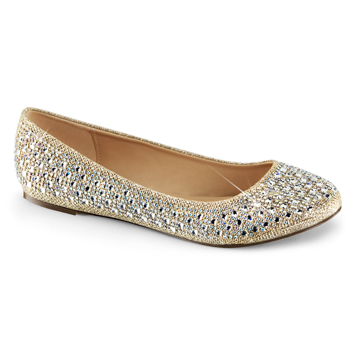 Round Toe Ballet Flat Embellished w/RS Pleaser Fabulicious TREAT/06