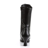 Sexy Pointed Toe Lace Up Mid Calf Booties Kitten Heel Boots Shoes Pleaser Funtasma VICTORIAN/120