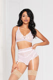 Two Piece Lace Bralette And Panty Set Seven til Midnight  11077