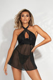 Two Piece Lace & Mesh Babydoll And Panty Set Seven til Midnight  11294