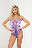 Satin And Lace Romper Seven til Midnight  11429