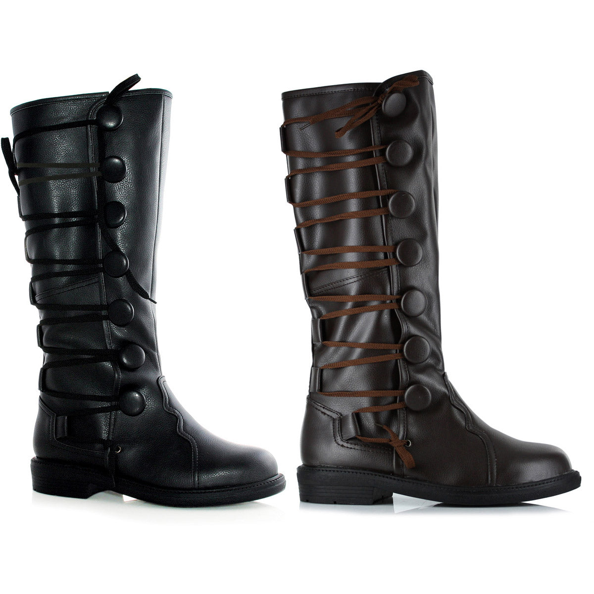 Full Lace Up Mid Calf Knee High Boots Ellie  125/REN