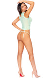 2 Pc. Set Mesh And Lace Camisette Elegant Moments  30065