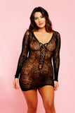 Lace Me Chemise Icollection Glitter 32147X