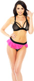 Microfiber & Mesh Bra Set Icollection  34047