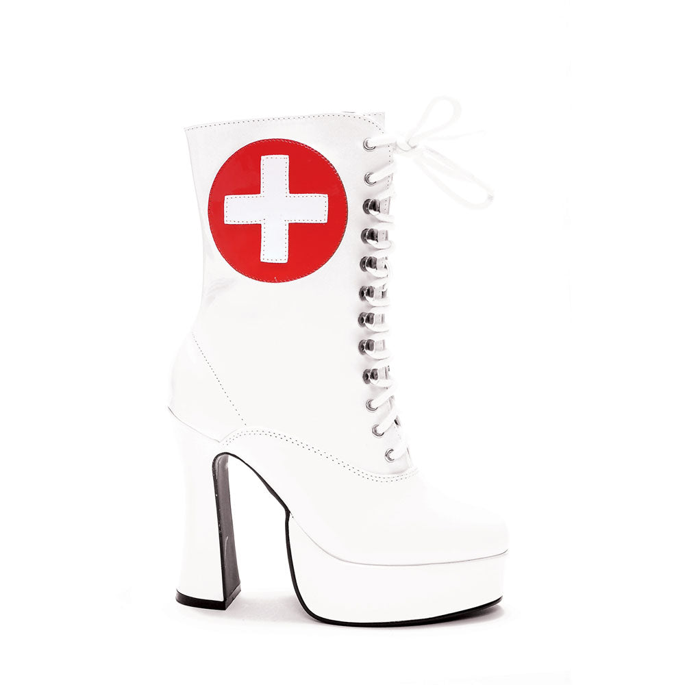 5.5" Heel Ankle Nurse Boots W/Inner Zipper. Ellie  557-NURSE