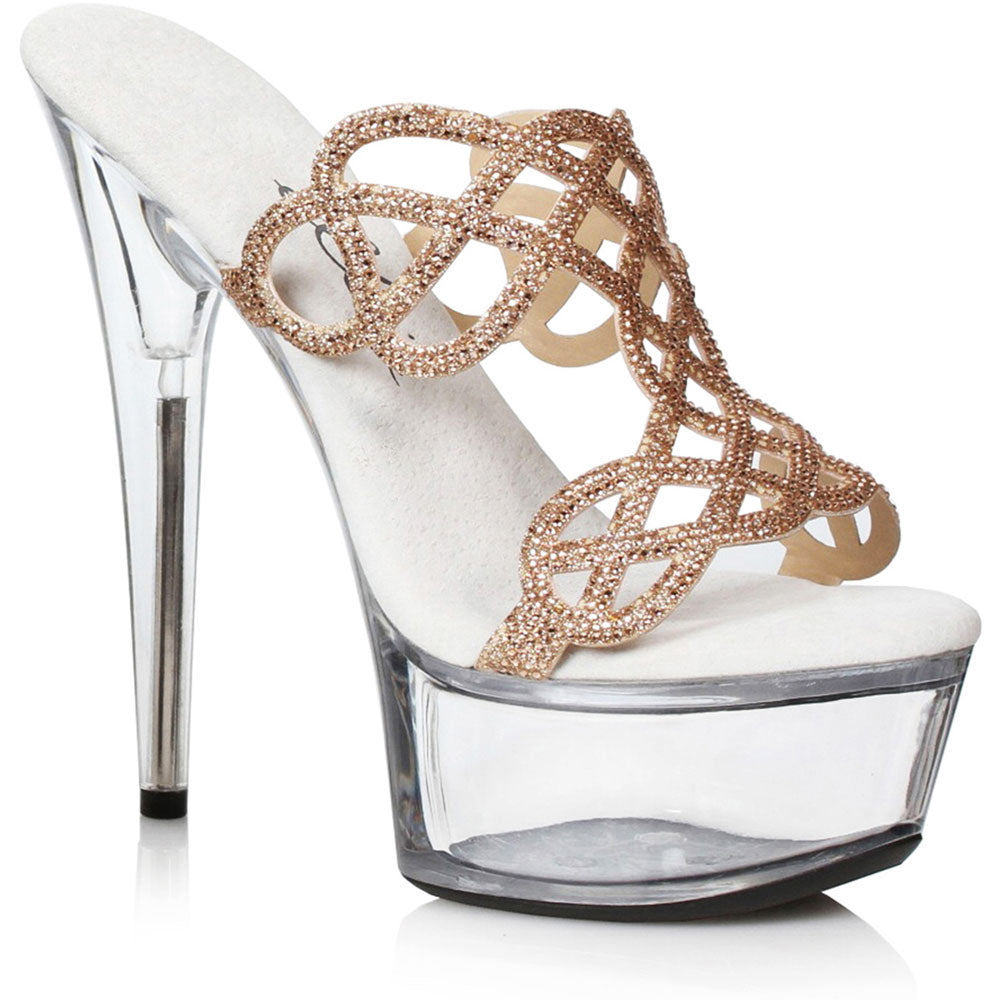 Ellie 609/sabrina Women Pole Dance 6 Rhinestone Mule Sandal Shoes ...