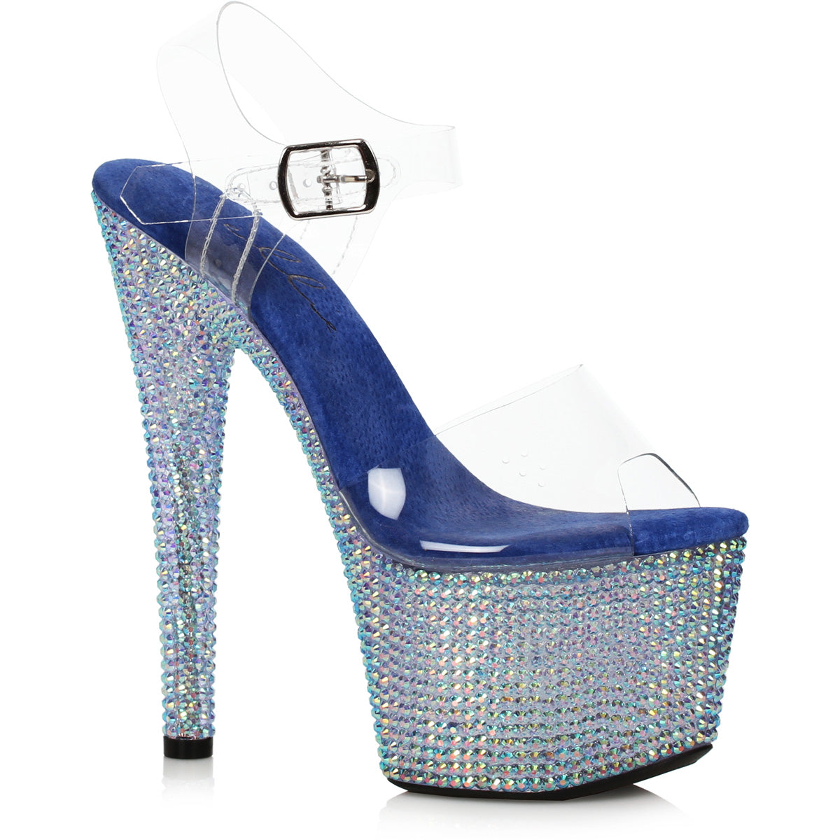 7 Stiletto With Multi-Color Rhinestone Platform Ellie ELLIE 709/ZIAMOND